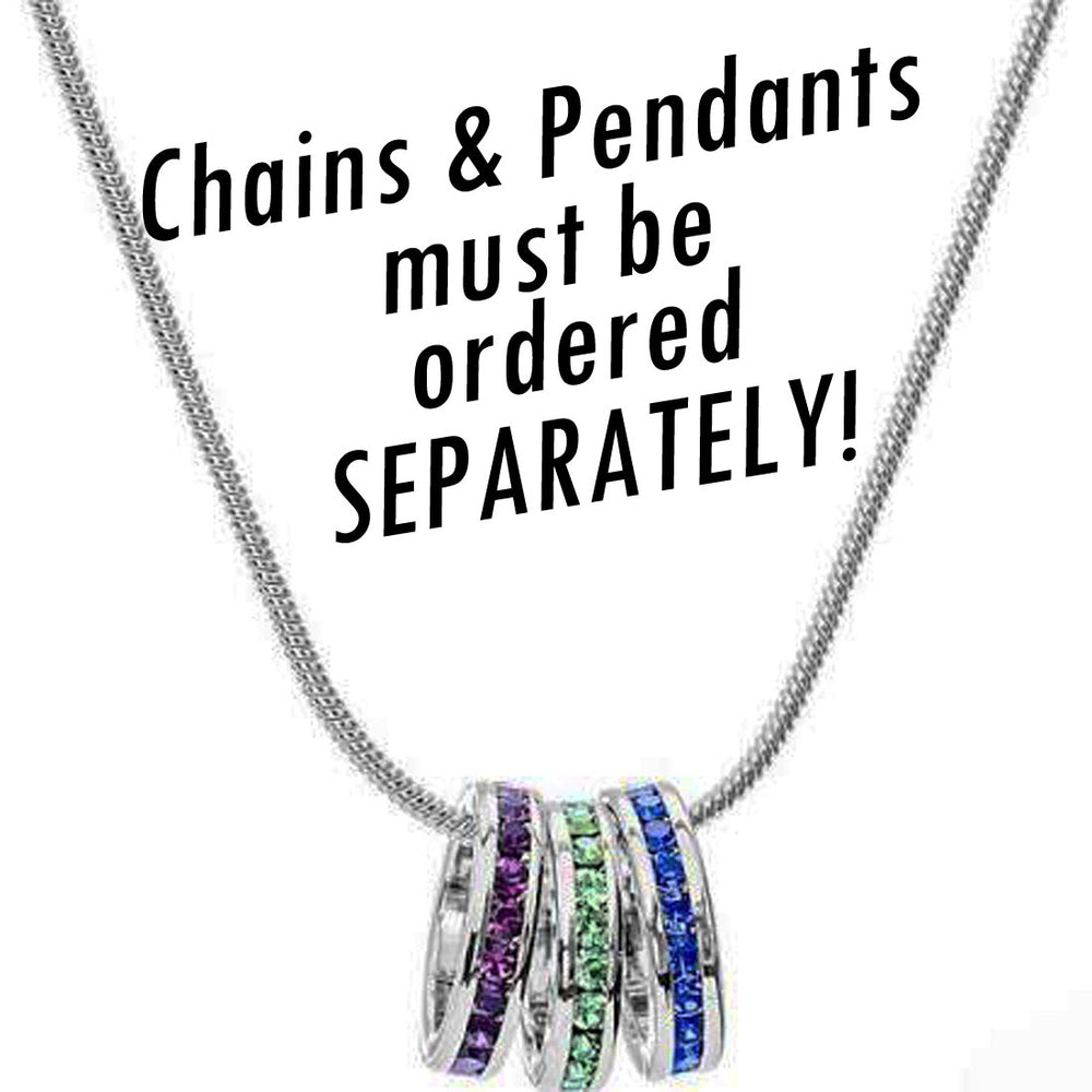 Birthstone Charms & Chain