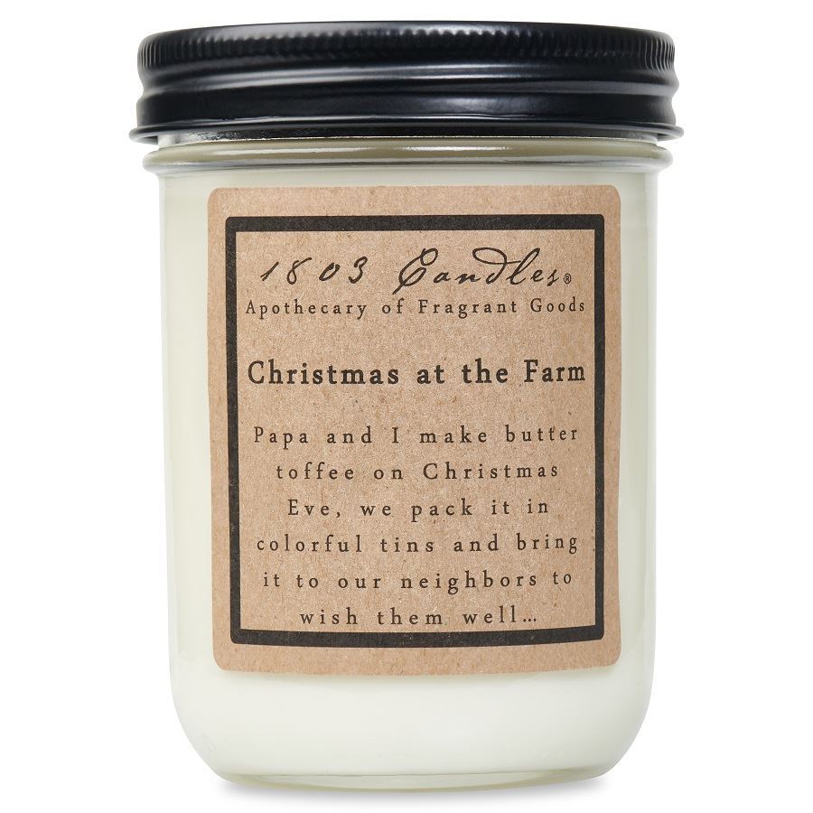 ORIGINAL CHRISTMAS AT THE FARM SOY 1803 CANDLE