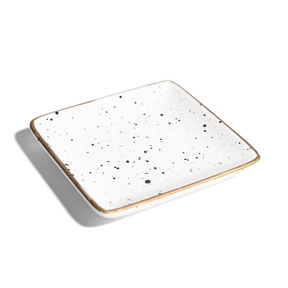 Speckled Ceramic Soap Dish Home Bathroom Decor