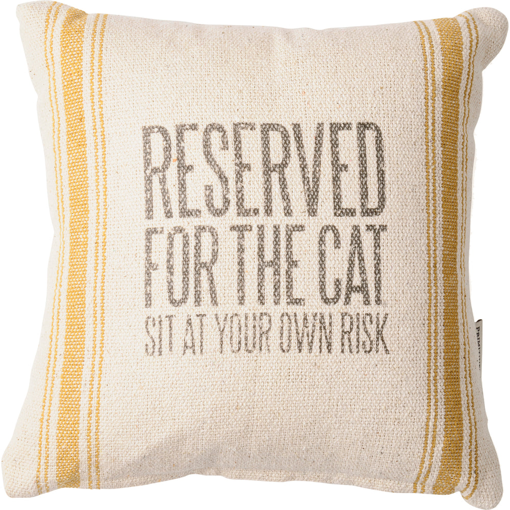 Reserved For The Cat Pillow