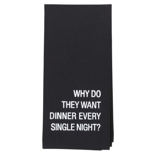 Dinner Every Night Tea Towel