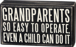 Grandparents Box Sign