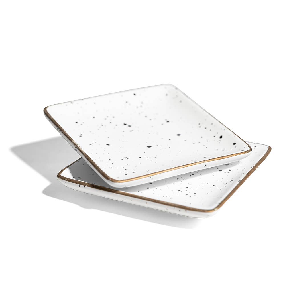 Speckled Ceramic Soap Dish Home Bathroom Decor