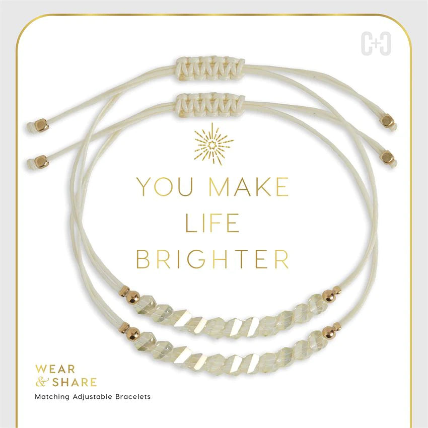 Wear + Share Bracelet Set - You Make Life Brighter