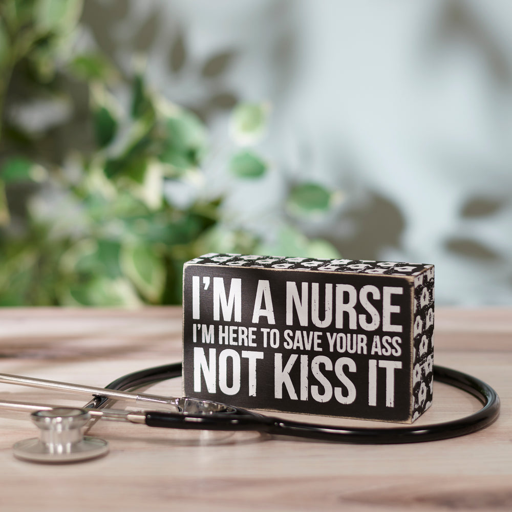 I'm A Nurse Box Sign 24766