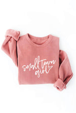 SMALL TOWN GIRL  Graphic Sweatshirt: MAUVE