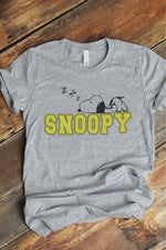Tee - Sleepy Snoopy Heather Grey