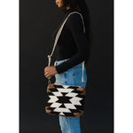 Black, White & Brown Aztec Crossbody