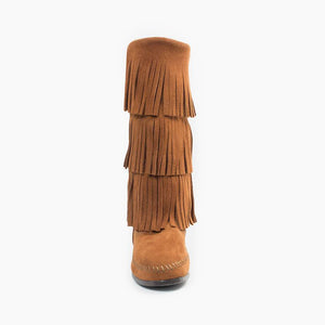 Womens 3-Layer Fringe Boot