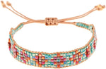Aqua Multicolored Woven Bracelet
