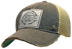 
            
                Load image into Gallery viewer, &amp;quot;Don&amp;#39;t Make Me Go Beth Dutton On You&amp;quot; Distressed Trucker Cap Hat
            
        