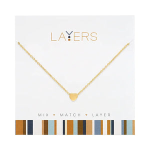 
            
                Load image into Gallery viewer, Gold Heart Layers Necklace 129G
            
        
