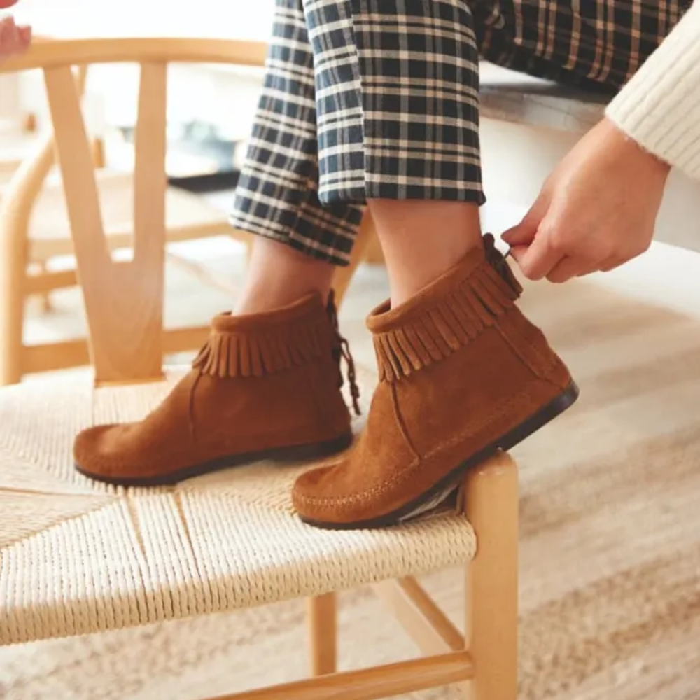 Womens Back Zip Hardsole Boot