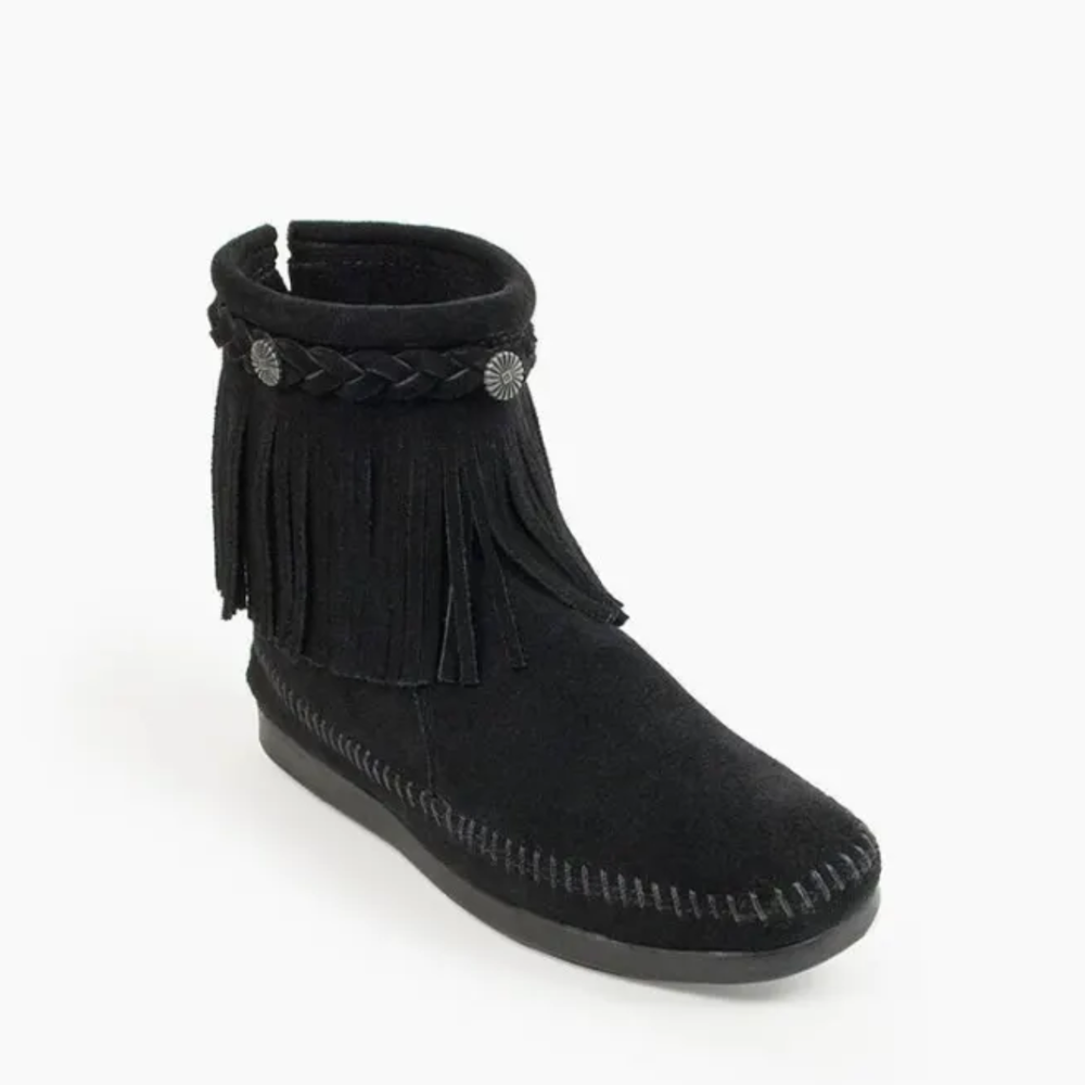 Womens High Top Back Zip Boot