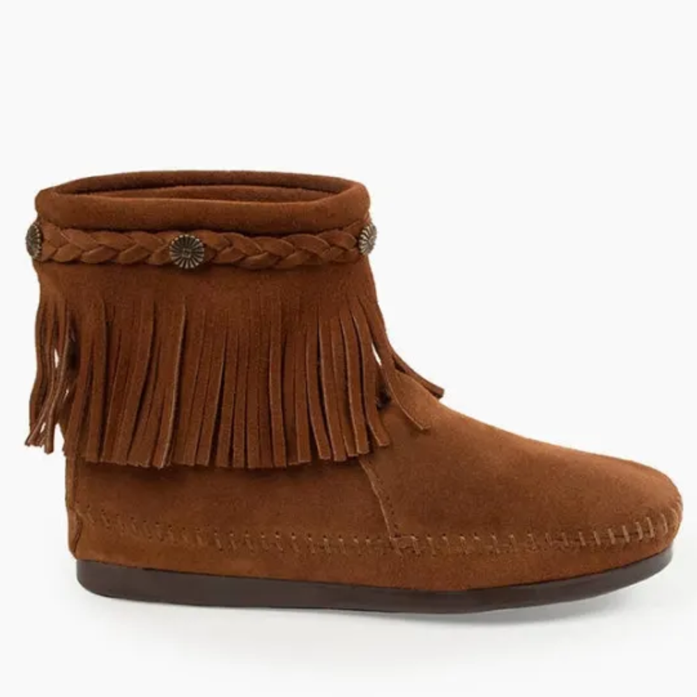 Womens High Top Back Zip Boot