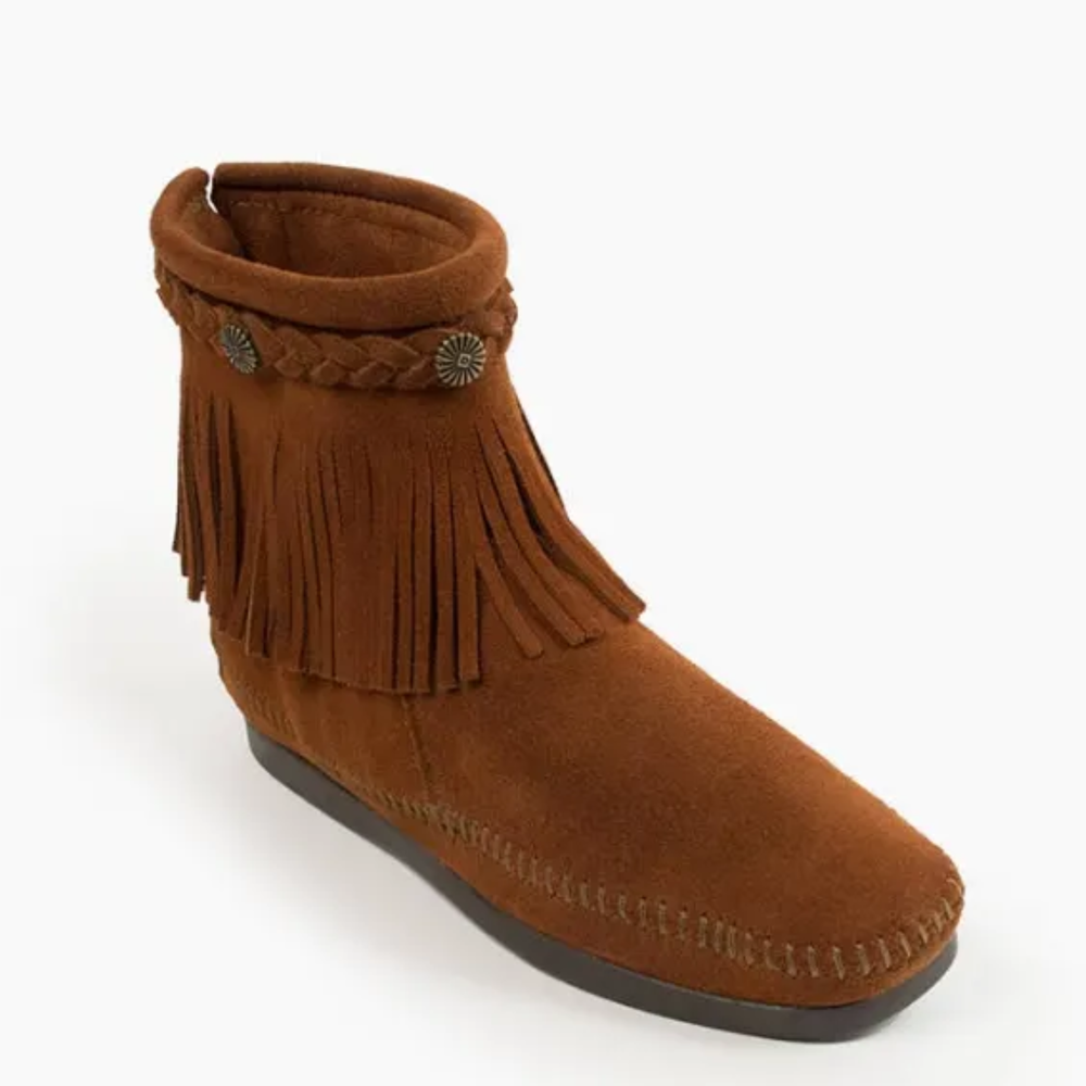 Womens High Top Back Zip Boot