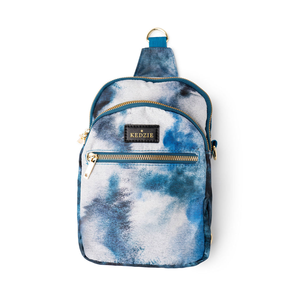 kedzie mini backpack Kedzie Roundtrip Convertible Sling BLUE TIE DYE – River District Retail LLC