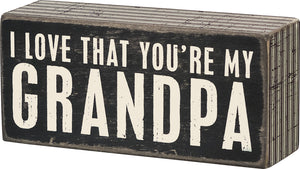 My Grandpa Box Sign - 21315