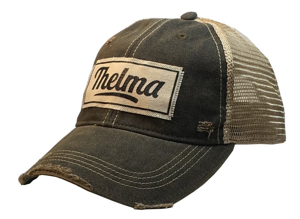 "Thelma" Distressed Trucker Cap Hat