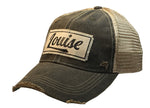 "Louise" Distressed Trucker Cap Hat